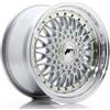 Cerchi in lega Japan Racing JR9 8.0x16 Silver w/ Machined Lip