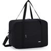 WANDF Borsa da viaggio per aereo Ryanair piccola borsa da viaggio pieghevole 40x30x20cm borsa da palestra borsa da ospedale borsa da weekend da WANDF (24L Nero Denim Con Tracolla)