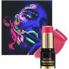 Lestpola Body Painting UV Body Painting Stick, Rosa Neon UV Body Painting Colori Olio Blendable Stick, Lavabile Fluorescente Corpo Colore Viso Pennelli Trucco per Halloween Carnevale Luce Nera, Festa 05