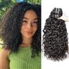RICHAIR Fasci di Onda Riccia umano Capelli Umani 10, 12, 14 Pollice Capelli Bundles Brasiliani Crespi 3 Pacchi 80 g/Confezione (Totale 240 g) Colore Naturale