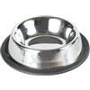 TRIXIE Ciotola in acciaio inox con bordo in gomma 0,2l