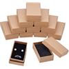 BENECREAT 18 Pack Scatole di Cartone Kraft per Collana 8x5x2cm Scatola Piccola Regalo Rettangolo per Bracciale e Orecchini Perfetto per Compleanni Matrimonio Festival San Valentine's Day