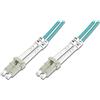 DIGITUS DK-2533-20/3 - Cavo In Fibra Ottica OM3 - 20 m - da LC a LC - Duplex - 1/10/40/100 Gbit/s - Cavo LAN In Fibra Ottica Multimodale MM - Tipo Di Fibra: 50/125 µ - Turchese (Aqua)