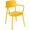 Fermob - Poltrona impilabile Studie - Giallo - Alluminio - Designer Tristan Lohner