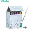 Ohuhu Pennarelli artistici Set di pennarelli a doppia punta Penna per acquerello Colorazione Pennello per acquerello Fineliner Pittura Disegno Materiale scolastico