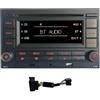 SCUMAXCON Autoradio RCN210 Bluetooth CD Player, USB, MP3, Puerto Auxiliar, para Golf MK4, Old Polo, Passat B5. Visita la tienda de SCUMAXCON