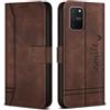 Bravoday Cover per Samsung Galaxy S10 Lite/Galaxy S10 Lite, Flip Custodia in Pelle PU con Slot per Schede, Portafoglio Custodia per Samsung Galaxy S10 Lite/Galaxy S10 Lite, Marrone
