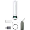 Insta360 Wave Bianco artico: Vivavoce IA, Bluetooth, Registratore vocale, 8 microfoni con Cancellazione del Rumore e Beamforming, Certificazione Zoom, Trascrizione e Riepiloghi IA in 99 Lingue, 32 GB