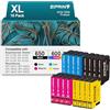 ZIPRINT Cartucce d'inchiostro compatibili con Epson 603 XL per Expression Home XP-2100 XP-2105 XP-3100 XP-3105 XP-4100 XP-4155 Workforce WF-2810 WF-2830 WF-2850(16-Pack)
