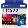 Jagute LC422 Cartucce d'inchiostro Sostituzione per Brother LC 422 LC422XL Compatibili per Brother MFC-J5340DW MFC-J5345DW MFC-J5740DW MFC-J6540DW MFC-J6940DW (4 Pack,1 Nero,1 Ciano,1 Magenta,1 Giallo)