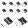 chenyang 10 PACK Adattatore Micro USB OTG Adattatore connettore da Micro USB maschio a USB 2.0 femmina ultra mini