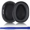 Aiivioll Cuscinetti di ricambio per auricolari in pelle PU compatibile con Sony MDR-100ABN WH-H900N H800（nero）