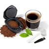 Xiciki Adattatore riutilizzabile per capsule Dolce Gusto, vassoio per polvere per macchina da caffè con cucchiaio e pennello, adattatore ricaricabile per cialde da caffè Piccolo XS/EDG 305/EDG 606.S/Genio S