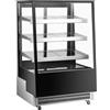 Ristoattrezzature Modello: 115330610012972,Vetrina refrigerata pasticceria vetri dritti 500 lt +2°C +10°C 90x81x145,5h cm