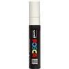 Posca Uni Posca PC-17K - Pennarello per metallo, vetro, punta a scalpello extra larga da 15 mm, scrive su qualsiasi superficie, vetro, metallo, plastica, tessuto, confezione da 1, colore: bianco