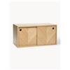 Hübsch Home Credenza da parete in legno di quercia con motivo spina di pesce Herringbone