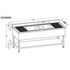 Fimar attrezzature per la ristorazione p GD206BM2 Lavello aperto con 2 vasche centrali dim.2000 x 600 x 950h