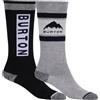 BURTON KID'S WEEKEND MIDWEIGHT 2 PACK calze bambini