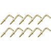 METALLIXITY Vite Ganci per Sospensione (25mm/0.98) 40pz, Soffitto Gancio Metallo L Forma Ganci - per Sospensione Esterno, Tazza Ganci, Bagno Cucina Parete Mobili Collegamento