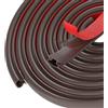 ZhenSFlourish Insonorizzazione Porta, 5 M(L) x 10 mm (B) x 6 mm (D), Guarnizione Porta Blindata, PannelloPorta Blindata, Isolamento Acustico, Marrone, Insonorizzato, Flessibile, Impermeabile