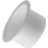 EUROPLAST Ø 100mm Flangia di Montaggio a Parete - Raccordo per Condotto di Ventilazione in PVC - Connettore/Adattatore per Tubo di Ventilazione