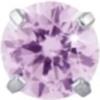 Mast Industria Italiana Orecchino Tiffany Cubico 4mm Rosa