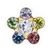 Mast Industria Italiana Orecchino Mast Fiore 6 mm Arcobaleno