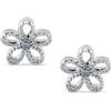 Mast Industria Italiana Orecchino Fiore Argento 8mm