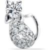 Mast Industria Italiana Orecchino Gatto Con Brillanti