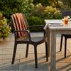 MIlani Home ALMA - poltrona da giardino impilabile in wicker stampato