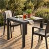 MIlani Home CALIGOLA - tavolo da giardino in wicker quadrato