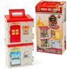 Giochi Preziosi Vigili Del Fuoco- Playset Stazione Vigili Del Fuoco, Include Personaggio Articolato Da 7 Cm E Accessori, Comoda Maniglia Per Il Trasporto,Per Bambini A Partire Dai 4 Anni