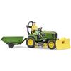 Bruder Trattorino Rasaerba John Deere con Rimorchio