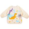 Miniland Soft Baby Bavaglino Asilo con Manica Lunga e Tasca Frontale - Jurassic