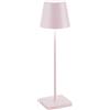 Zafferano Poldina Pro Lampada da Tavolo Ricaricabile Rosa