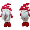 Christmas Decoration Gnomo con Cappello a Fungo 45 cm