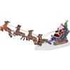 Christmas Decoration Babbo Natale e Renne con Luci LED