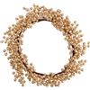 Christmas Decoration Corona Decorativa con Bacche Dorate 50 cm