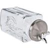 Home Living Dispenser per Bibite in Vetro 3 Litri con Rubinetto
