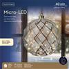 Christmas Decoration Sfera Luminosa Micro LED Ø20 cm Trasparente