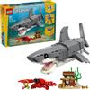 LEGO® Creator 3-in-1 Squalo con Scrigno del Tesoro 31381