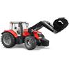 Bruder Trattore Massey Ferguson 7600 con Benna