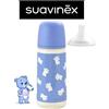 Suavinex Wild&Free Biberon Flusso Veloce con Tettarella SX Pro 6+ Mesi - 360 ml - Azzurro