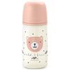 Suavinex Wild&Free Biberon a Flusso Medio con Tettarella SX Pro 3+ Mesi - 270 ml - Rosa
