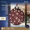 Christmas Decoration Sfera Luminosa Micro LED Ø20 cm Espresso