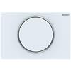 Geberit, Placca di comando Sigma10 115.758.JT.5, per risciacquo a 1 quantità, colore bianco opaco, cromo 115758JT5