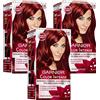 Garnier Color Intense, 6.60 Rosso Intenso, Intensiv Creme Coloration, Copertura grigia fino al 100%, 3 Pezzi
