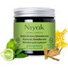 Niyok® Deocrema 2-in-1 Green Touch (40 ml) - Crema deodorante anti-traspirante naturale - Senza alluminio - 24h protezione - Solido, vegano - Per donna e uomo