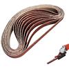 EsportsMJJ 10Pcs 60 A 600 Graniglia 15Mm X 452Mm Cinghie Abrasive Per Smerigliatrice Angolare Adattatore Per Nastro Abrasivo - 120