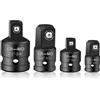 AOROPS Set Di Adattatori, 4 Pezzi Adattatore per Bussola Socket Ratchet Converter, Set Di Adattatori Chiave a Cricchetto 1/4 su 3/8, 3/8 su 1/4, 3/8 su 1/2, 1/2 su 3/8 su 3/8 per Chiavi a Bussola